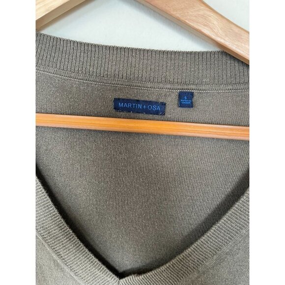 Martin + Osa Olive Green Tunic Sweater S - Picture 5 of 8